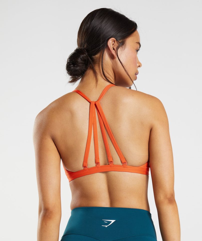 Gymshark Minimal Sport Bh Damen Orange | AT-09-DTKJ