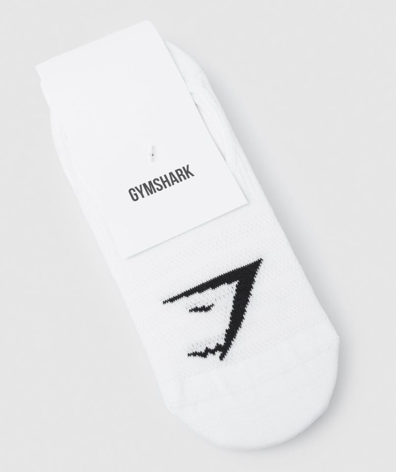 Gymshark No Show 3pk Socken Weiß | AT-59-KQLA