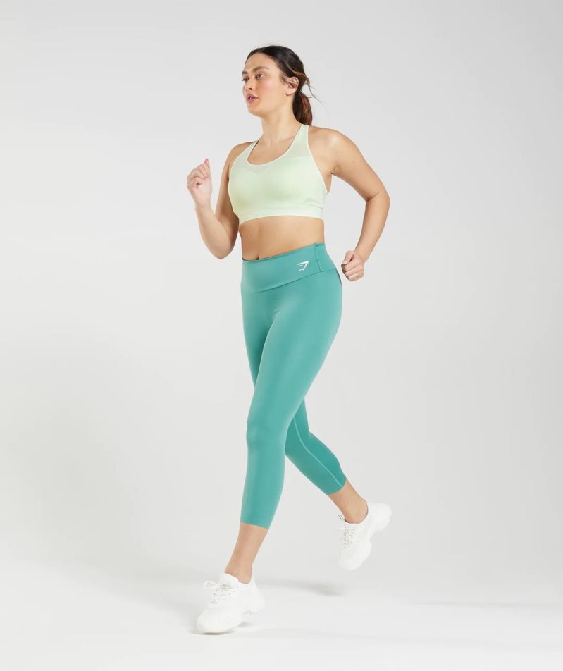 Gymshark Open Back Sport Bh Damen Mintfarben | AT-57-EDUH