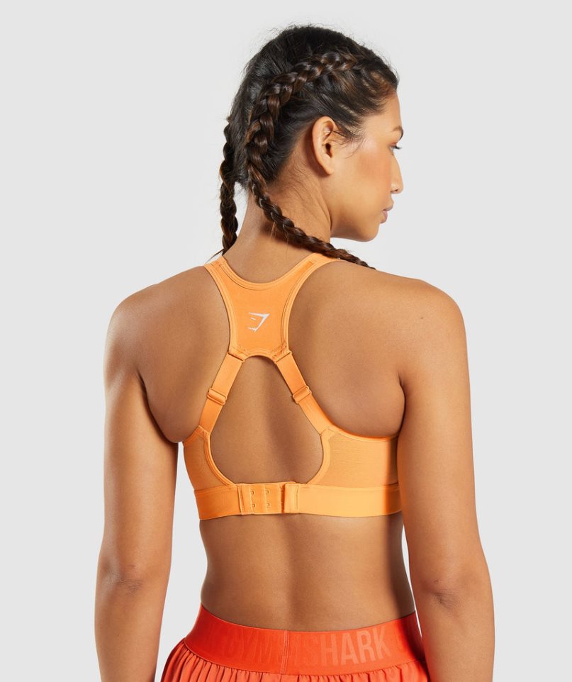 Gymshark Open Back Sport Bh Damen Orange | AT-06-NSIR