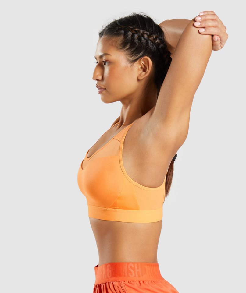 Gymshark Open Back Sport Bh Damen Orange | AT-06-NSIR