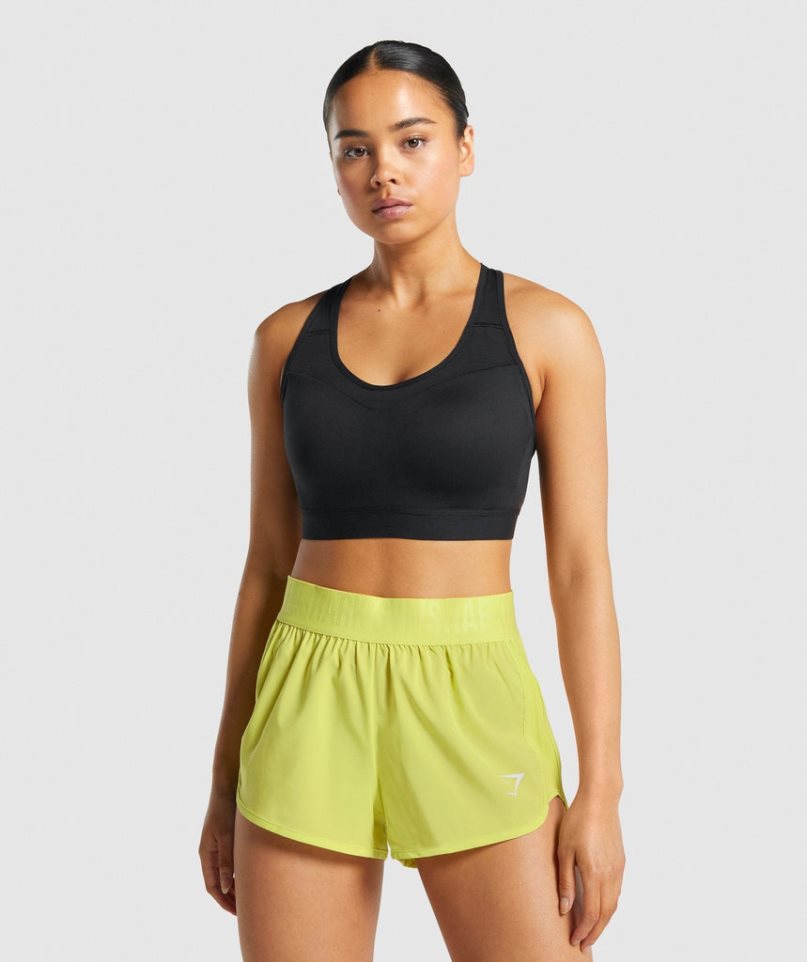 Gymshark Open Back Sport Bh Damen Schwarz | AT-14-NEIU