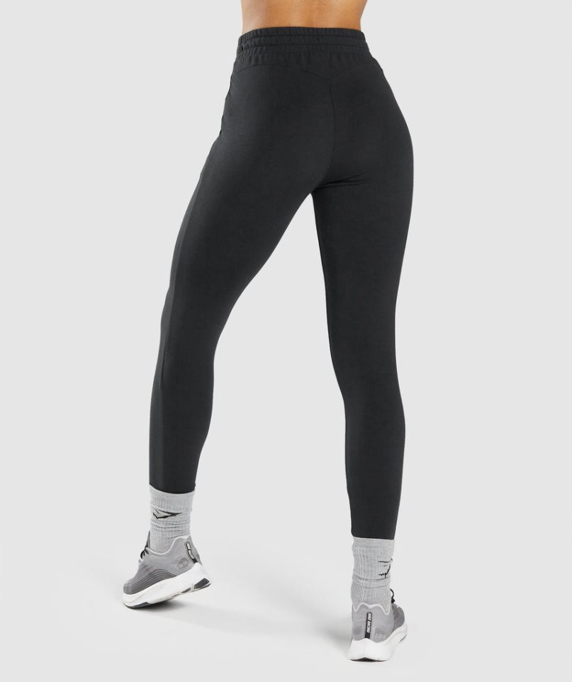 Gymshark Pippa Sport Jogginghose Damen Schwarz | AT-72-QDSA