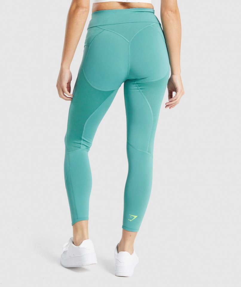 Gymshark Pulse Leggings Damen Türkis | AT-10-GMTP