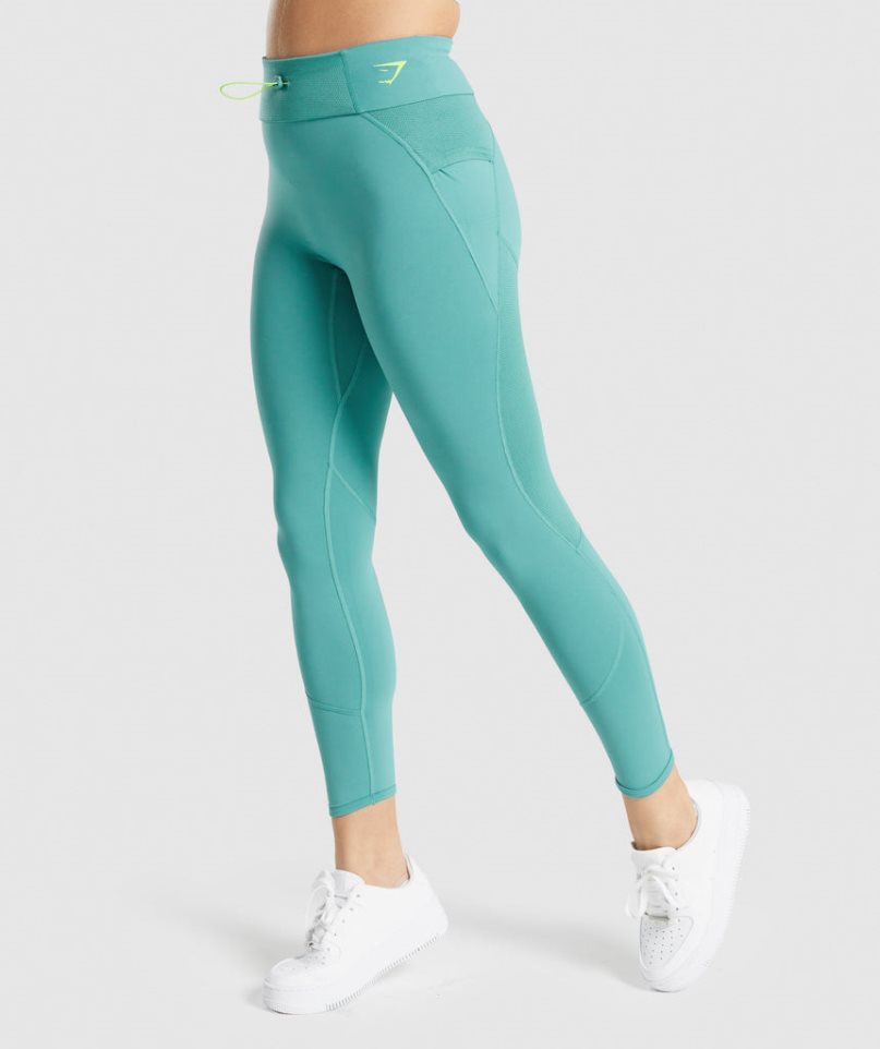 Gymshark Pulse Leggings Damen Türkis | AT-10-GMTP