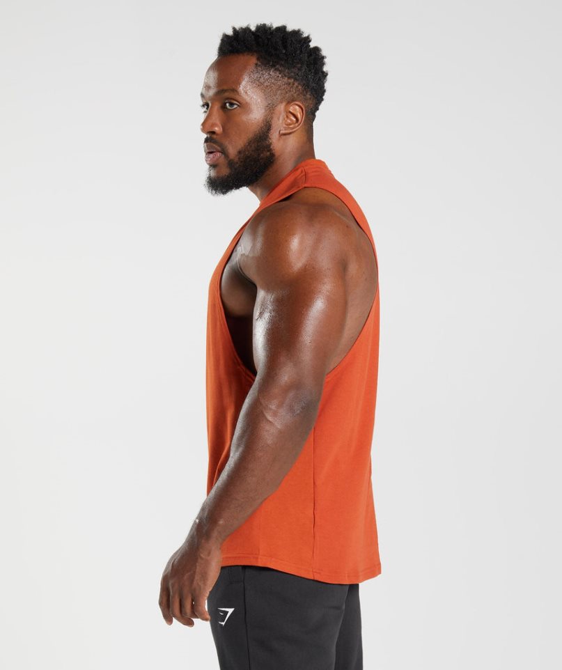 Gymshark React Drop Arm Muskelshirt Herren Orange | AT-95-NZCT