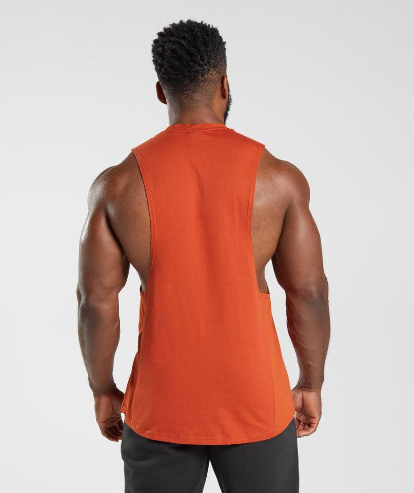 Gymshark React Drop Arm Muskelshirt Herren Orange | AT-95-NZCT