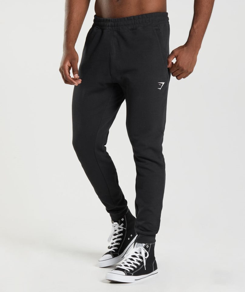 Gymshark React Jogginghose Herren Schwarz | AT-91-FLAP