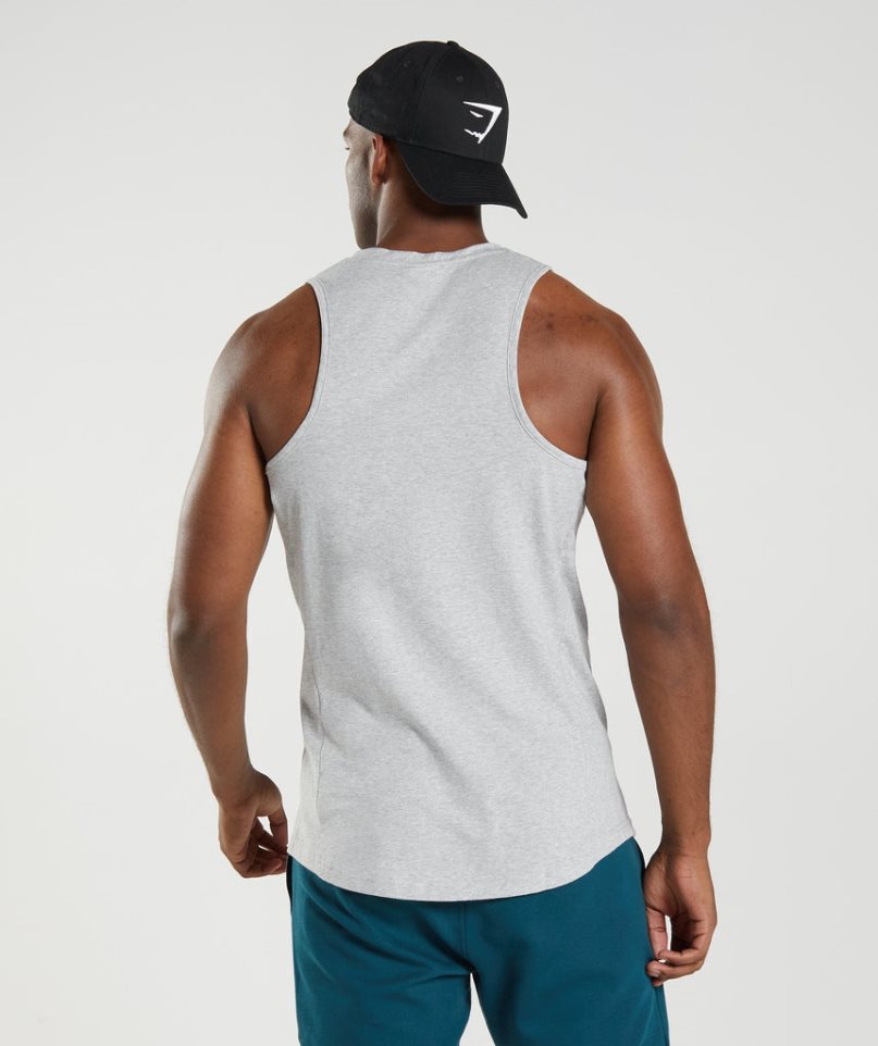 Gymshark React Muskelshirt Herren Hellgrau | AT-10-YZEX