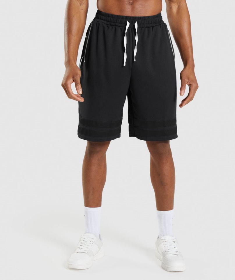 Gymshark Recess Basketball Kurze Hose Herren Schwarz | AT-41-GJAC