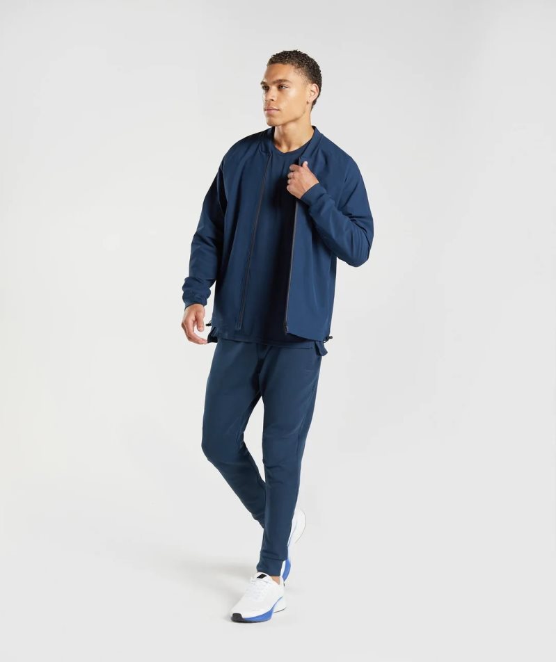 Gymshark Rest Day Knit Jogginghose Herren Navy | AT-06-IQAR