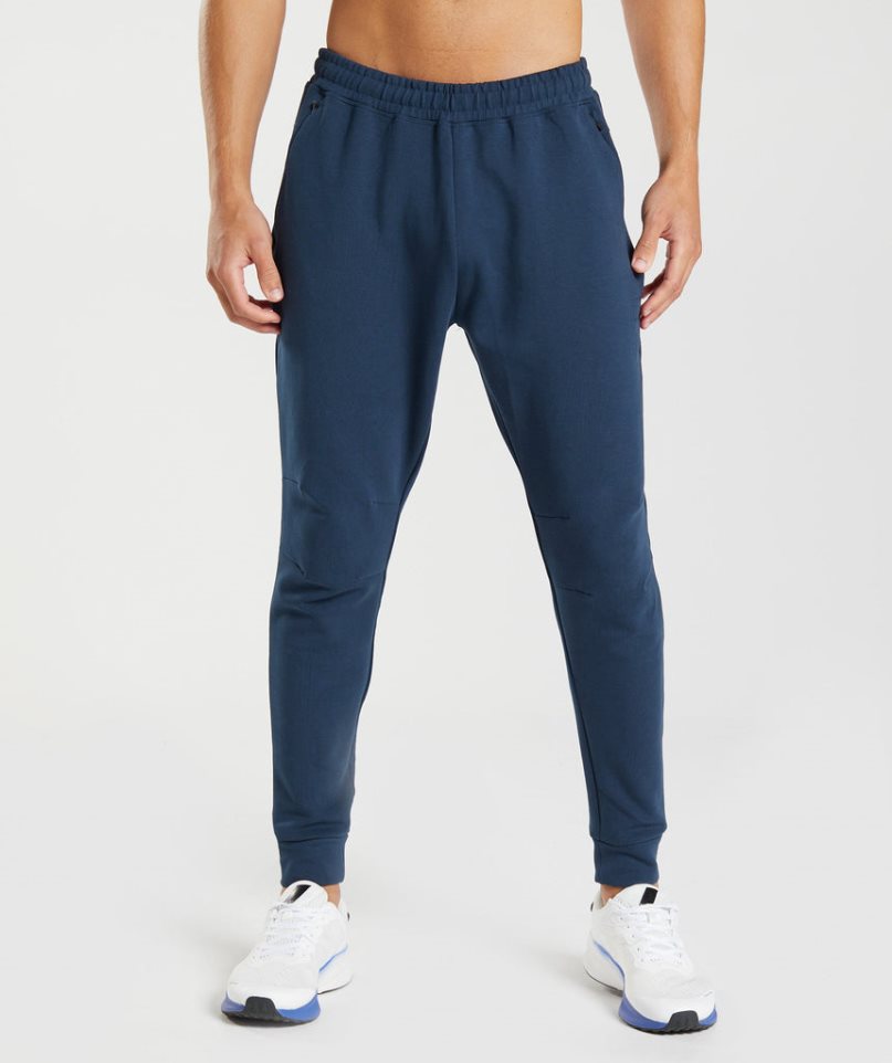 Gymshark Rest Day Knit Jogginghose Herren Navy | AT-06-IQAR