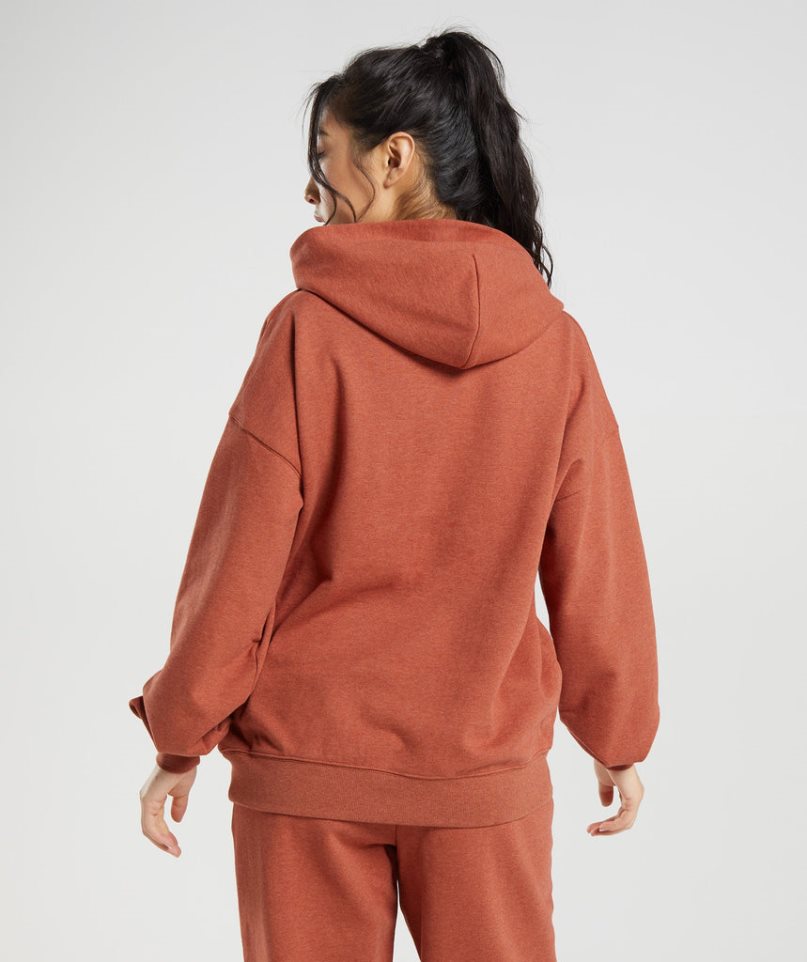 Gymshark Rest Day Sweats Hoodie Damen Braun | AT-89-GSDY