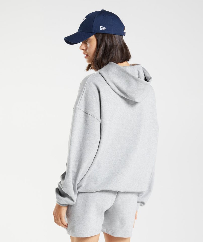 Gymshark Rest Day Sweats Hoodie Damen Hellgrau | AT-29-RPNF