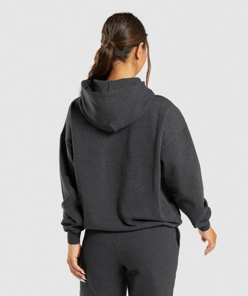 Gymshark Rest Day Sweats Hoodie Damen Schwarz | AT-17-YGHX