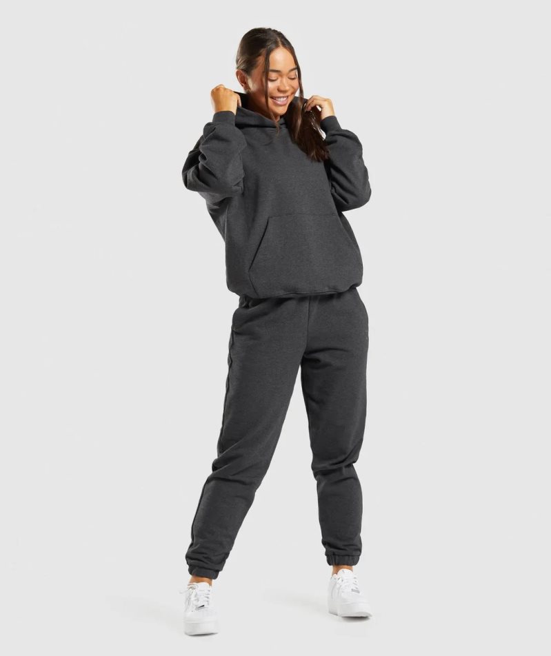 Gymshark Rest Day Sweats Jogginghose Damen Schwarz | AT-04-EYTN