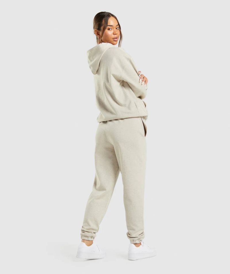 Gymshark Rest Day Sweats Jogginghose Damen Beige | AT-05-ZIFY