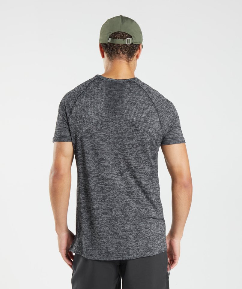 Gymshark Retake Seamless T-shirts Herren Dunkelgrau | AT-01-RLAU