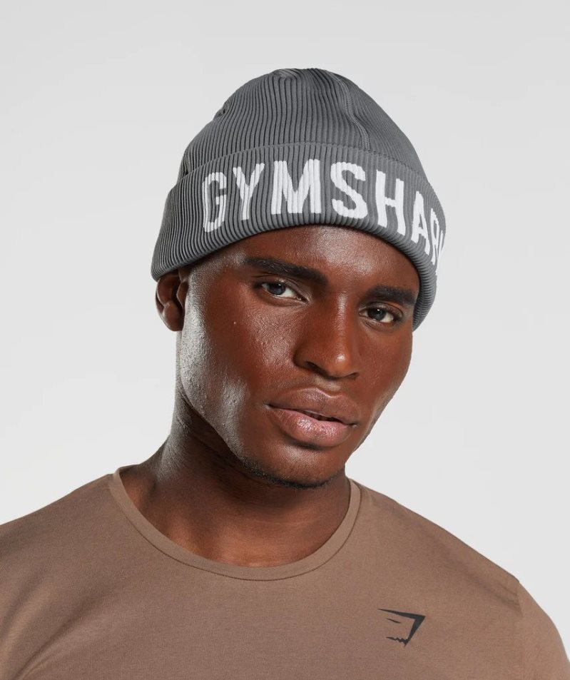 Gymshark Seamless Docker Mütze Grau | AT-45-QTCL