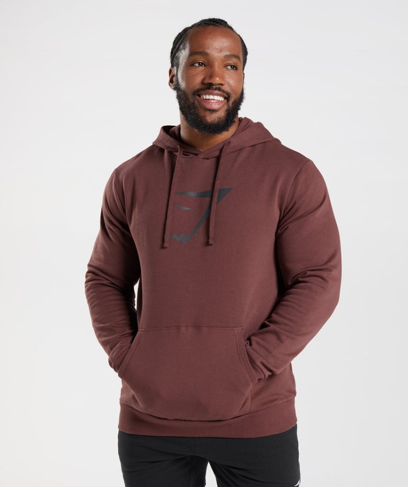 Gymshark Sharkhead Infill Hoodie Herren Braun | AT-92-DGBO