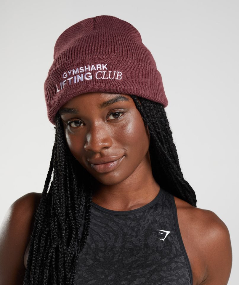 Gymshark Social Club Mütze Bordeaux | AT-58-YSRK