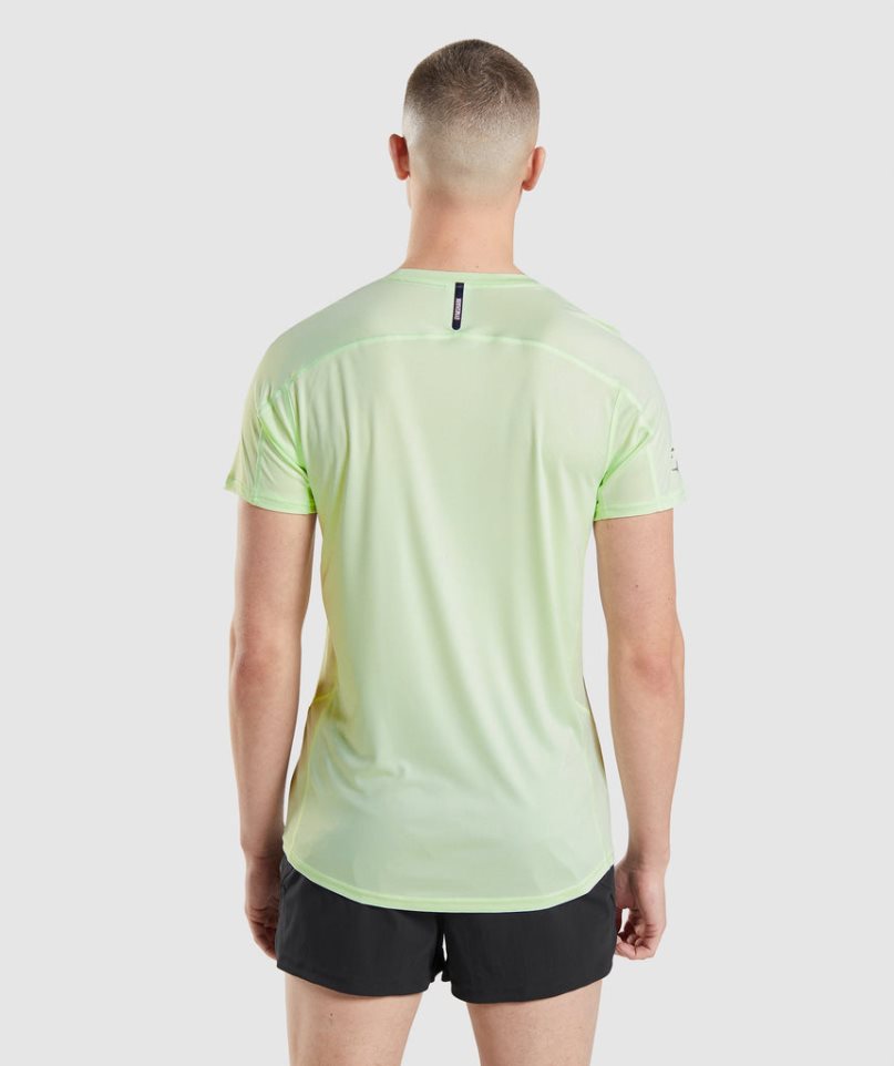 Gymshark Speed Evolve T-shirts Herren Hellgrün | AT-41-RVZP