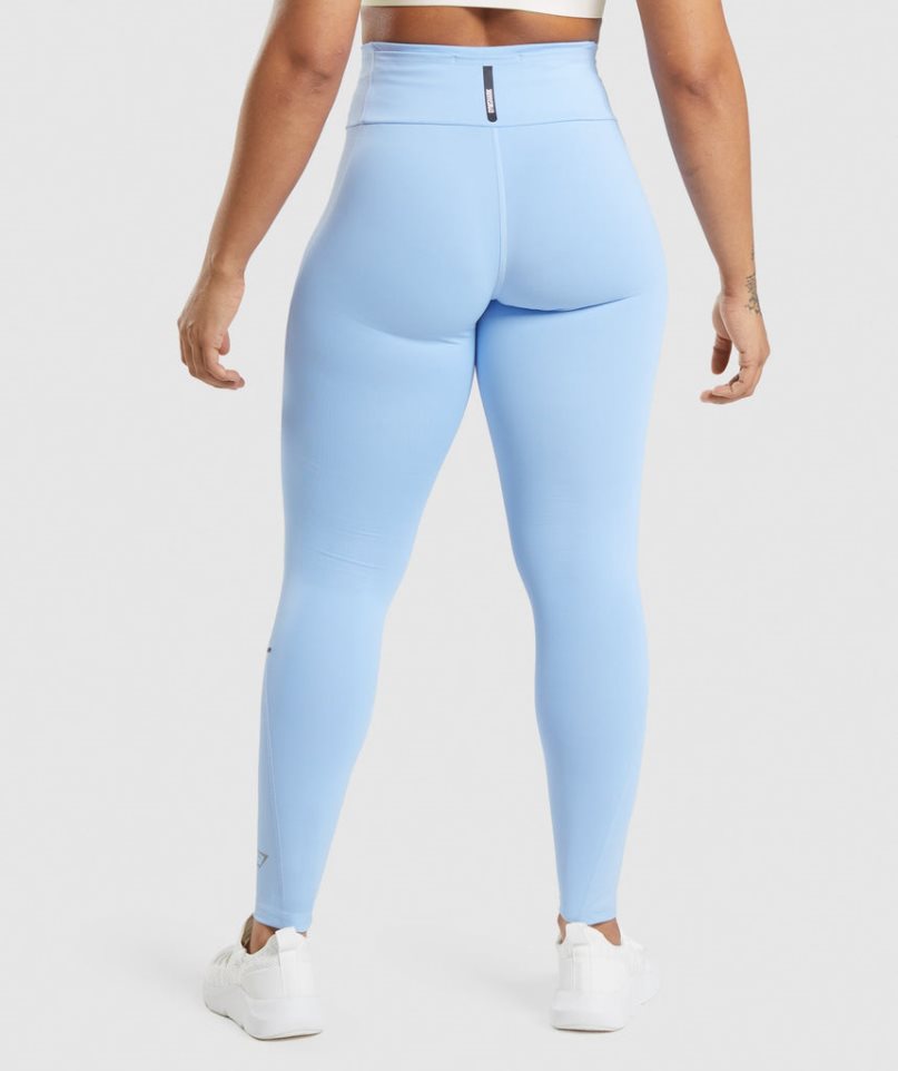 Gymshark Speed Leggings Damen Hellblau | AT-56-DOBF