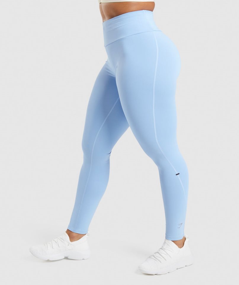 Gymshark Speed Leggings Damen Hellblau | AT-56-DOBF