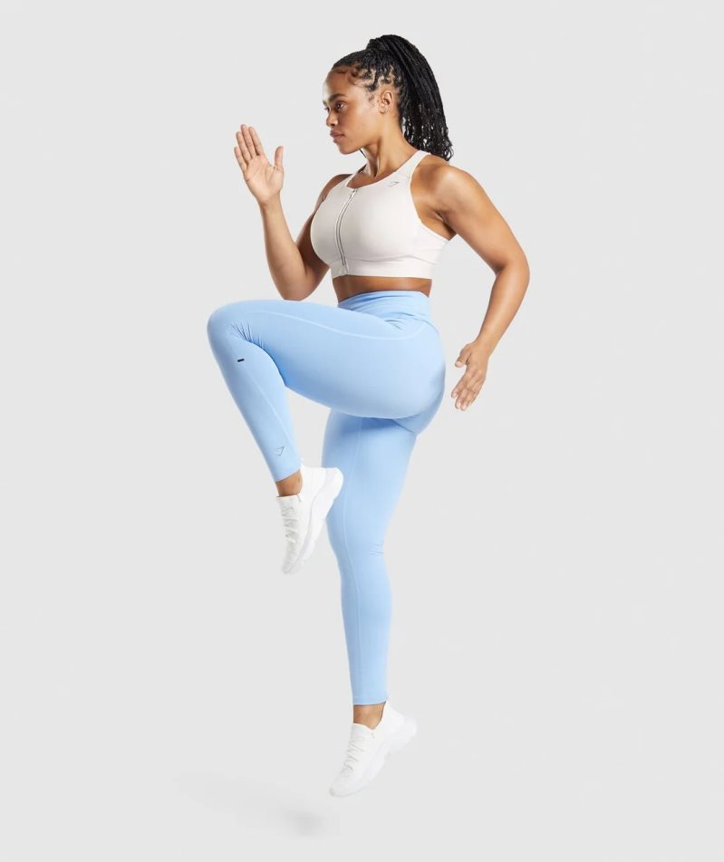 Gymshark Speed Leggings Damen Hellblau | AT-56-DOBF