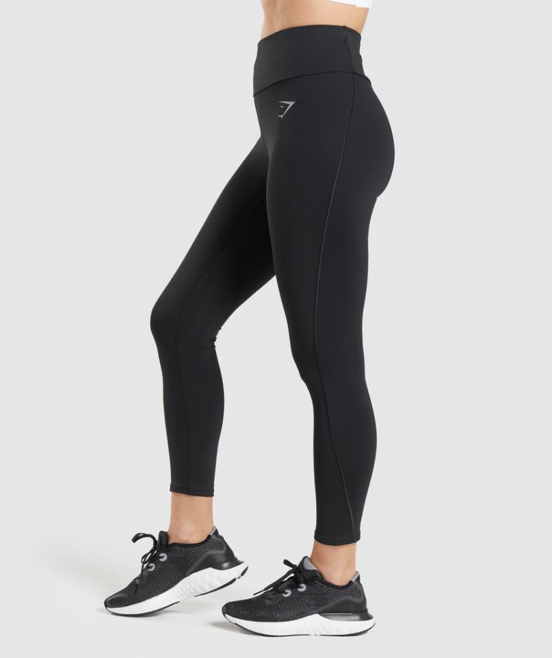 Gymshark Speed Leggings Damen Schwarz | AT-13-WKZA