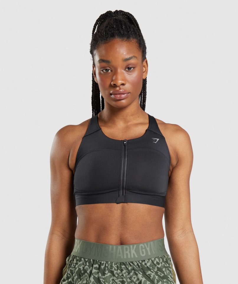 Gymshark Speed Sport Bh Damen Schwarz | AT-98-ATRH