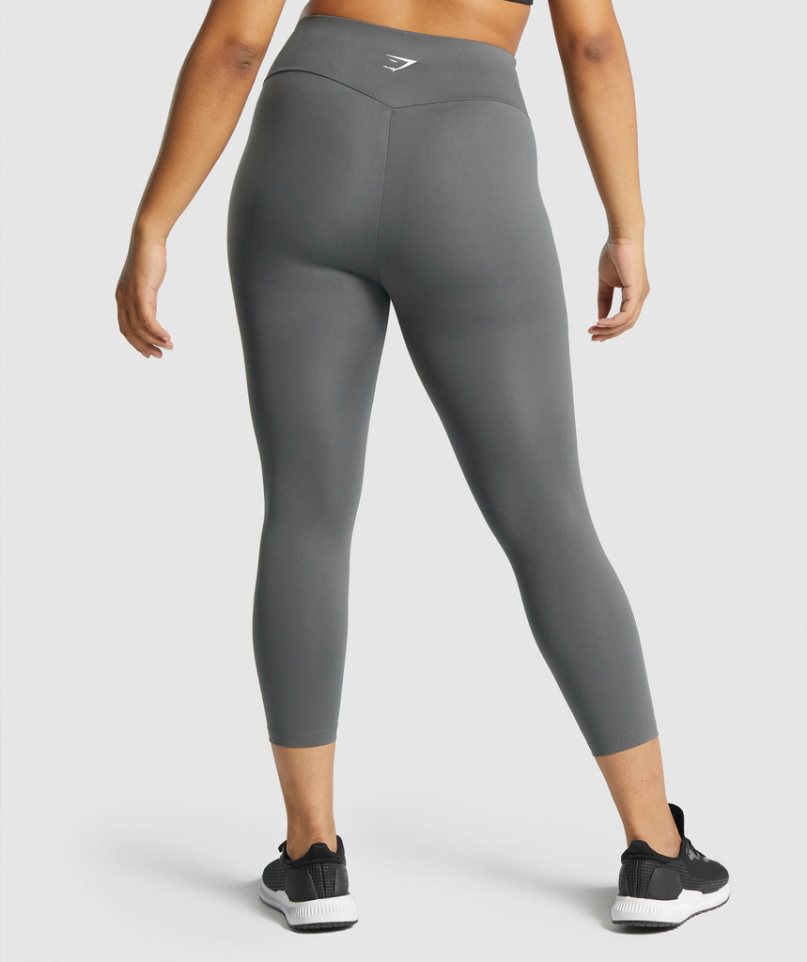 Gymshark Sport 7/8 Leggings Damen Grau | AT-70-PYGB