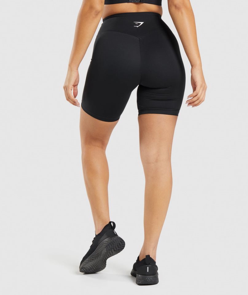 Gymshark Sport Cycling Kurze Hose Damen Schwarz | AT-12-NIUJ