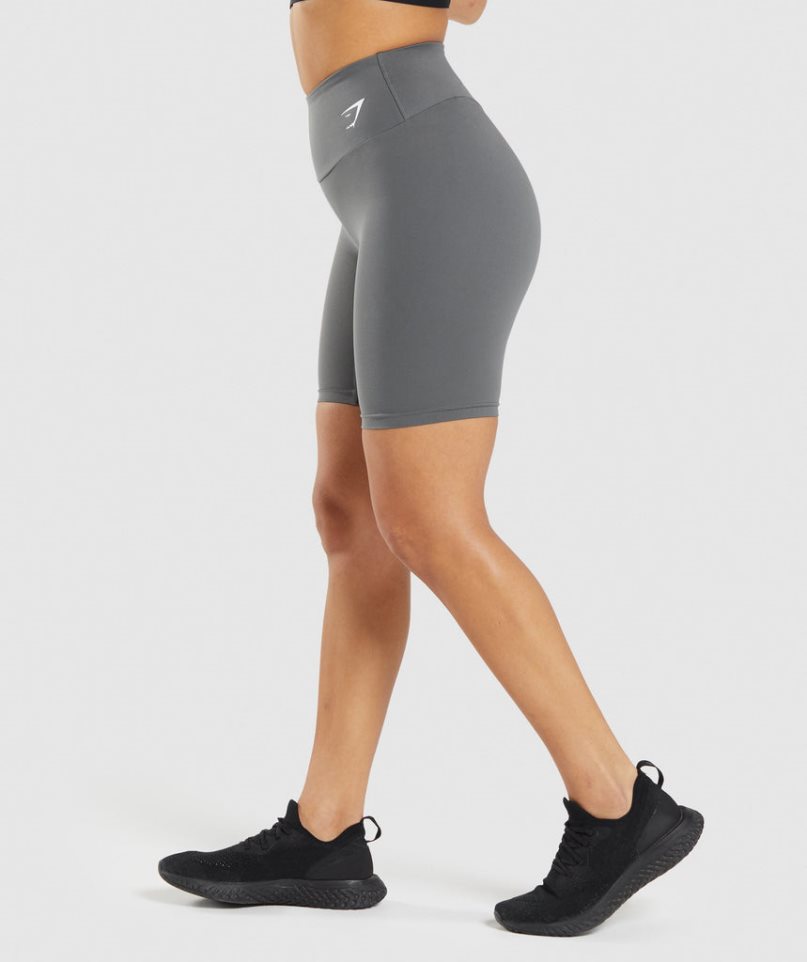 Gymshark Sport Cycling Kurze Hose Damen Grau | AT-13-CSLM