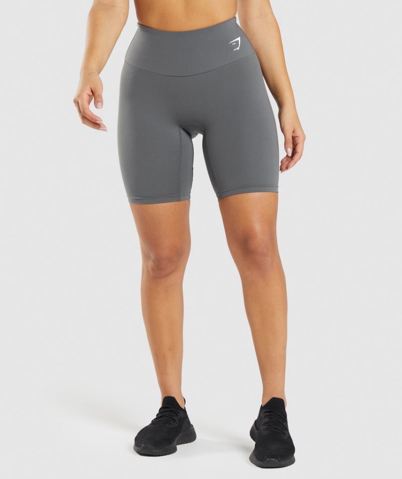 Gymshark Sport Cycling Kurze Hose Damen Grau | AT-13-CSLM