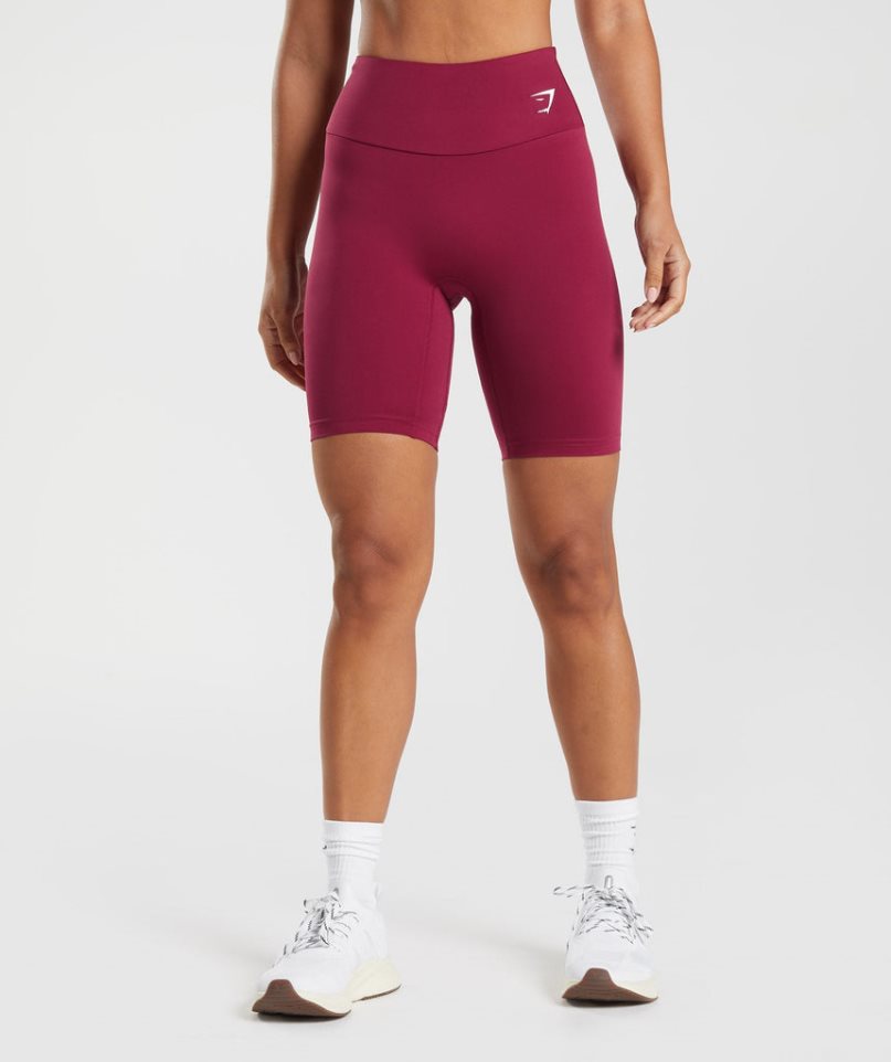 Gymshark Sport Cycling Kurze Hose Damen Fuchsie | AT-48-CVIU