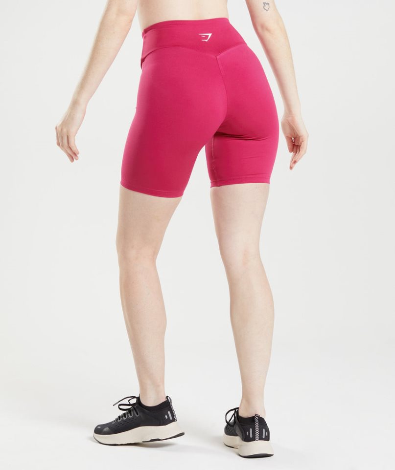 Gymshark Sport Cycling Kurze Hose Damen Rosa | AT-72-FJPU