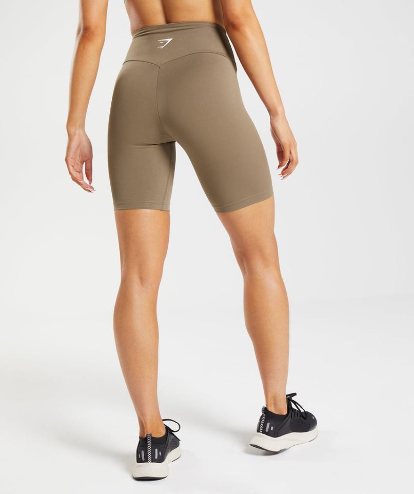 Gymshark Sport Cycling Kurze Hose Damen Braun | AT-73-APXE