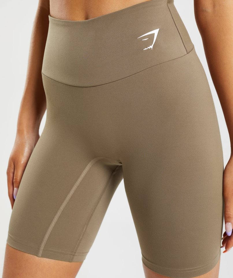 Gymshark Sport Cycling Kurze Hose Damen Braun | AT-73-APXE