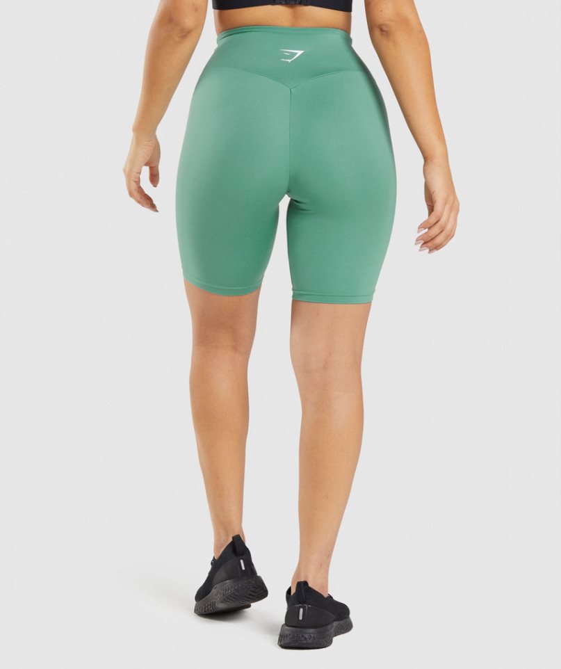 Gymshark Sport Cycling Kurze Hose Damen Grün | AT-82-MWTR