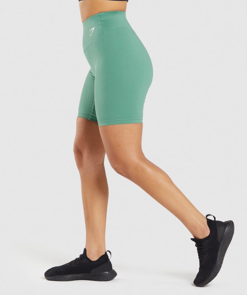 Gymshark Sport Cycling Kurze Hose Damen Grün | AT-82-MWTR