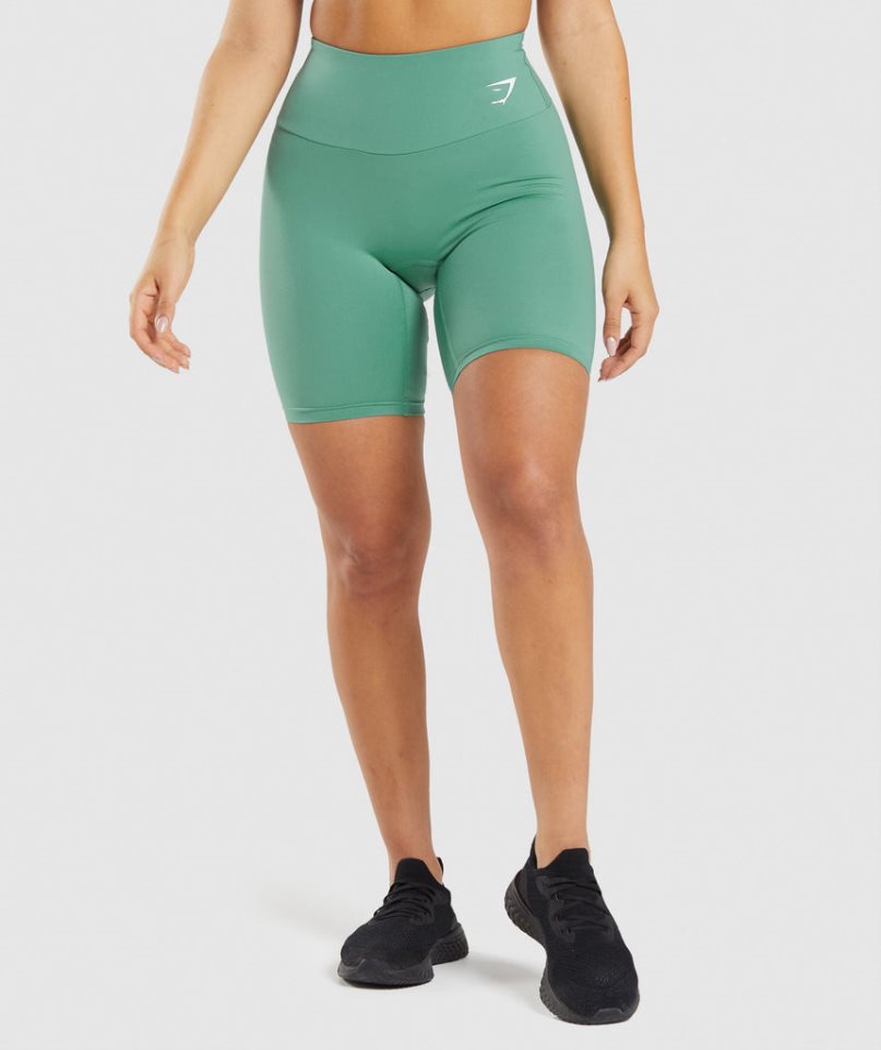 Gymshark Sport Cycling Kurze Hose Damen Grün | AT-82-MWTR