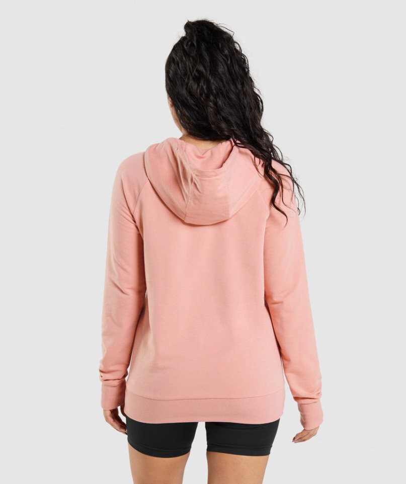 Gymshark Sport Hoodie Damen Rosa | AT-51-NQAF