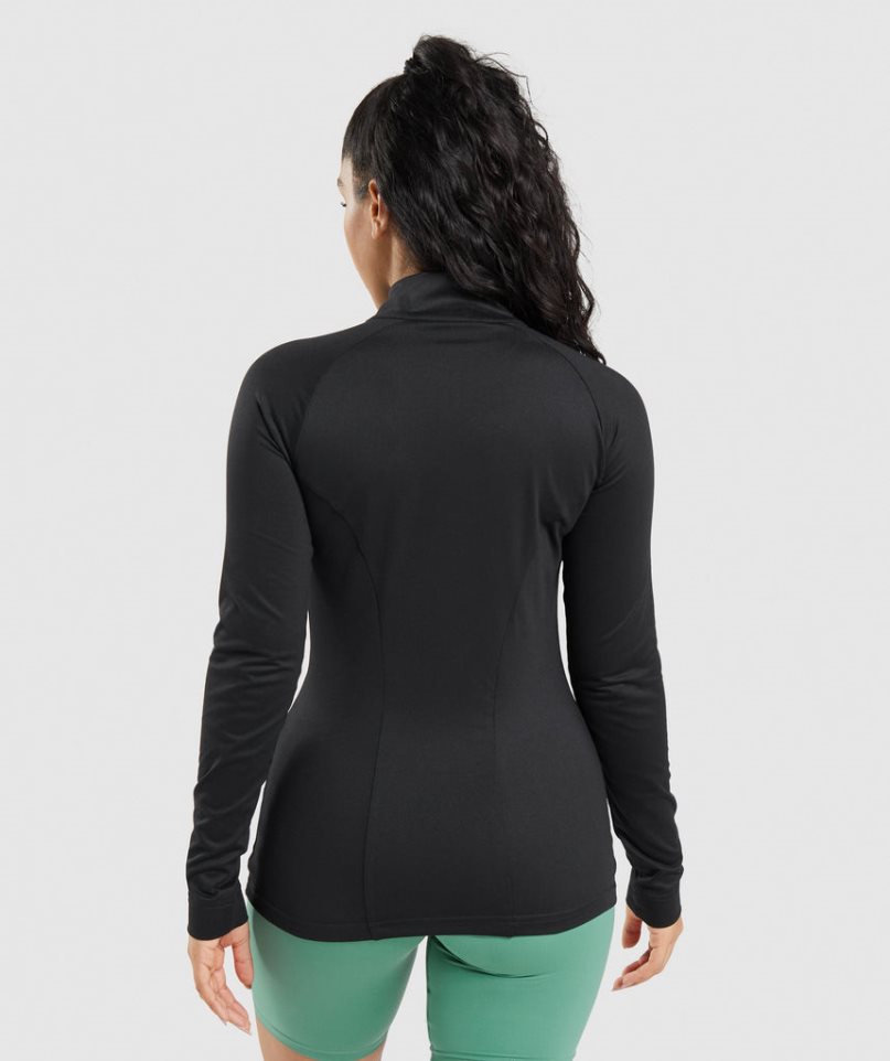 Gymshark Sport Jacke Damen Schwarz | AT-19-RCNB