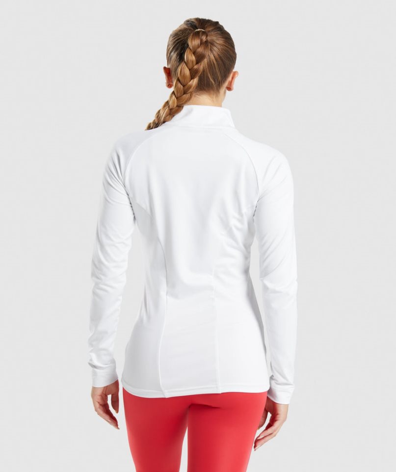 Gymshark Sport Jacke Damen Weiß | AT-48-WUJP