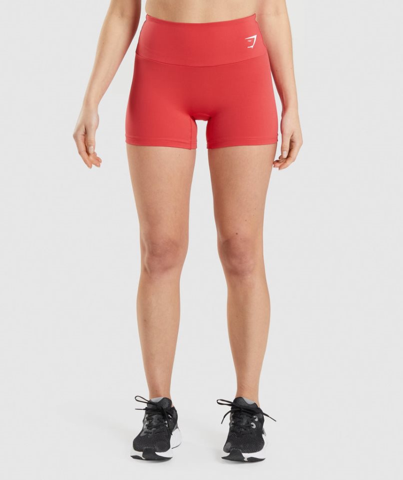 Gymshark Sport Kurze Hose Damen Rot | AT-60-QTDZ