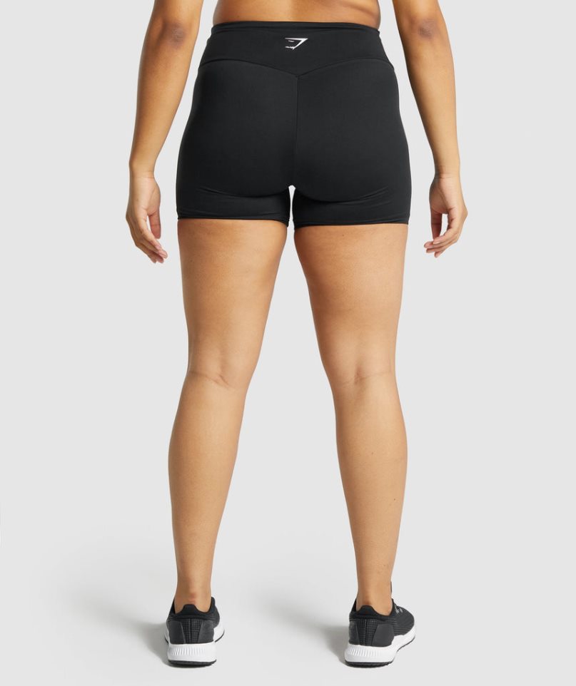 Gymshark Sport Kurze Hose Damen Schwarz | AT-78-WRUZ