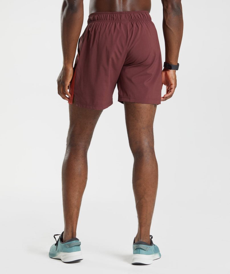 Gymshark Sport Kurze Hose Herren Bordeaux | AT-16-UBCX