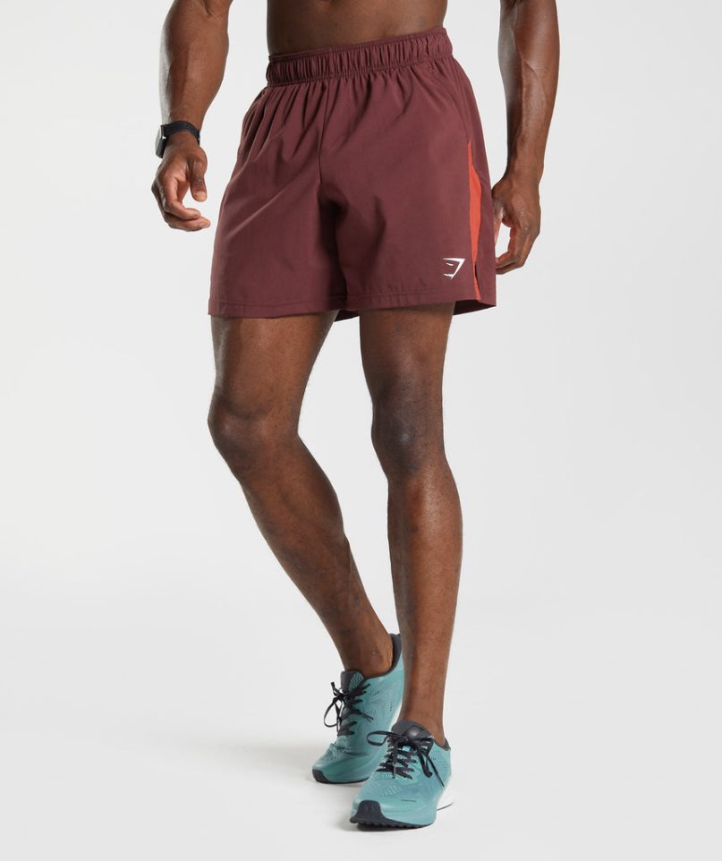 Gymshark Sport Kurze Hose Herren Bordeaux | AT-16-UBCX