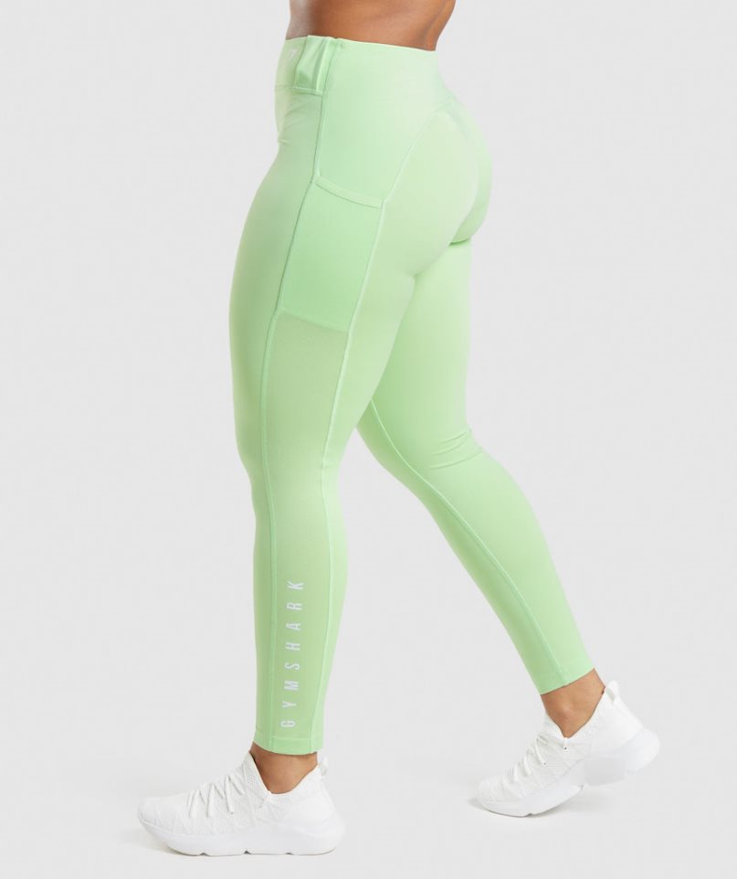 Gymshark Sport Leggings Damen Hellgrün | AT-79-ZMYJ